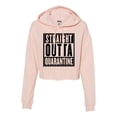 thumbnail image 1 of Womens Straight Outta Quarantine Cropped Hooded Sweatshirt, 1 of 1