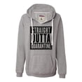 thumbnail image 1 of Womens Straight Outta Quarantine Deluxe Soft Hoodie, 1 of 1