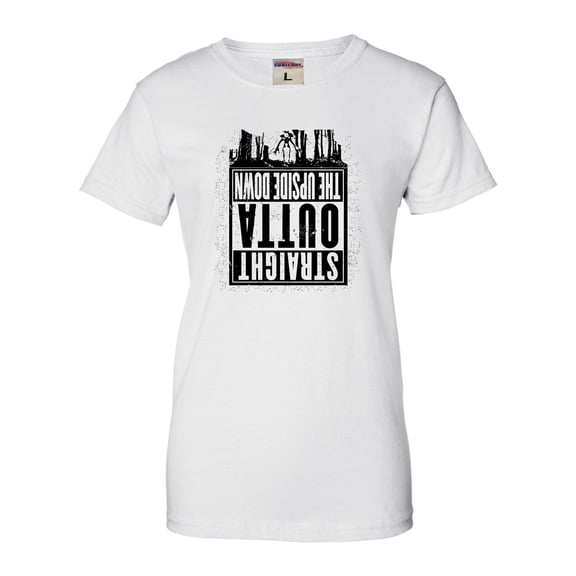 Womens Straight Outta The Upside Down T-Shirt