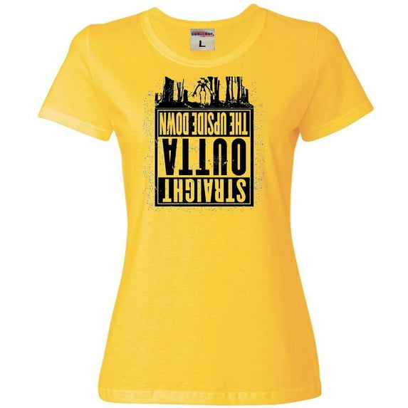 Womens Straight Outta The Upside Down T-Shirt