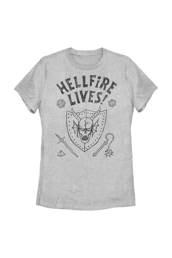 Womens Stranger Things Hellfire Lives T Shirt