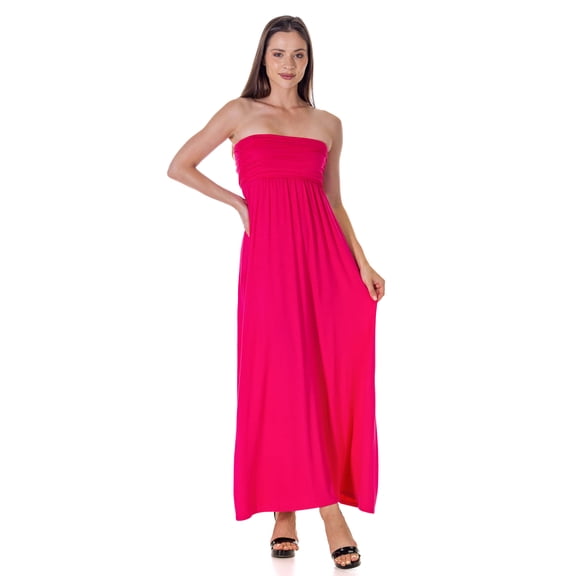 Womens Strapless Maxi Dress