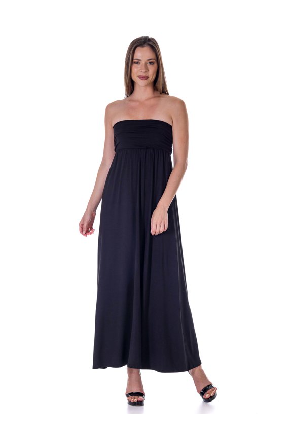 Womens Strapless Maxi Dress