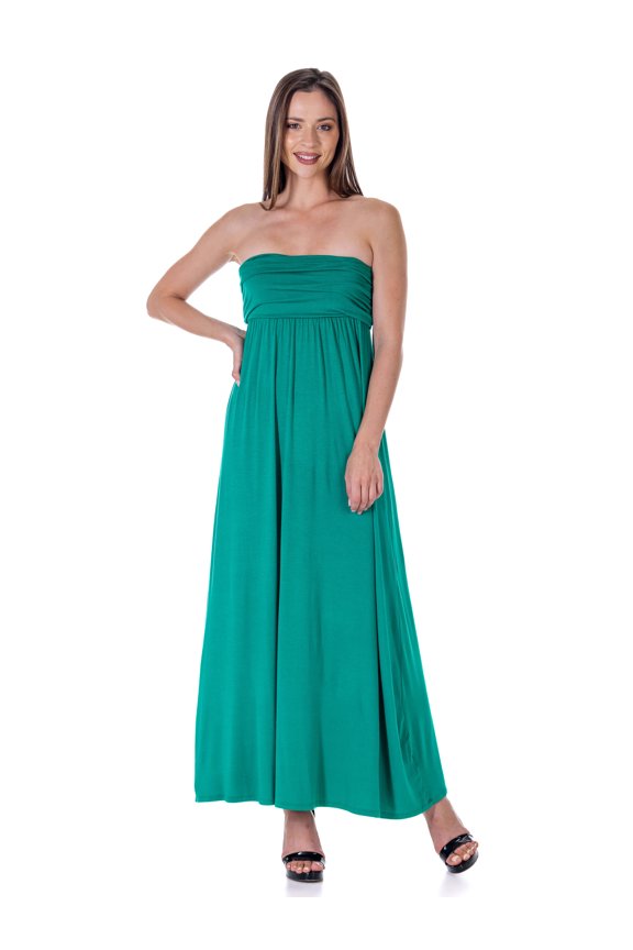 Womens Strapless Maxi Dress