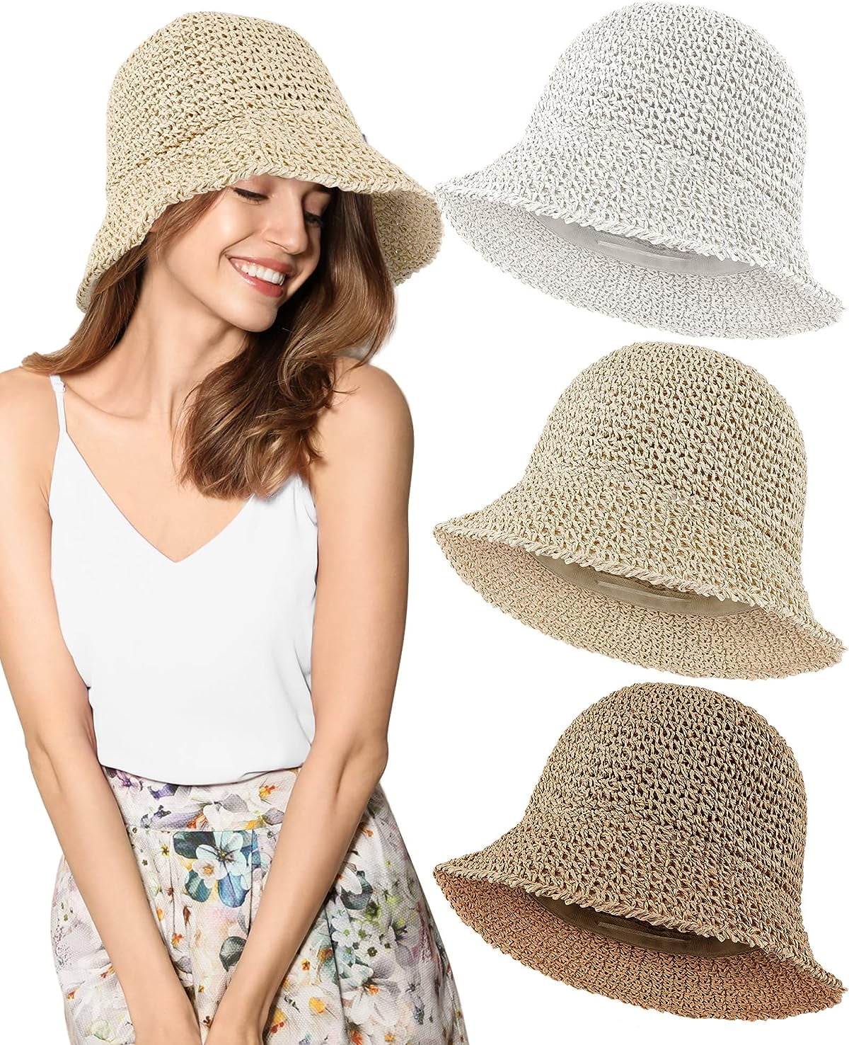 Straw Bucket Hat main image 1