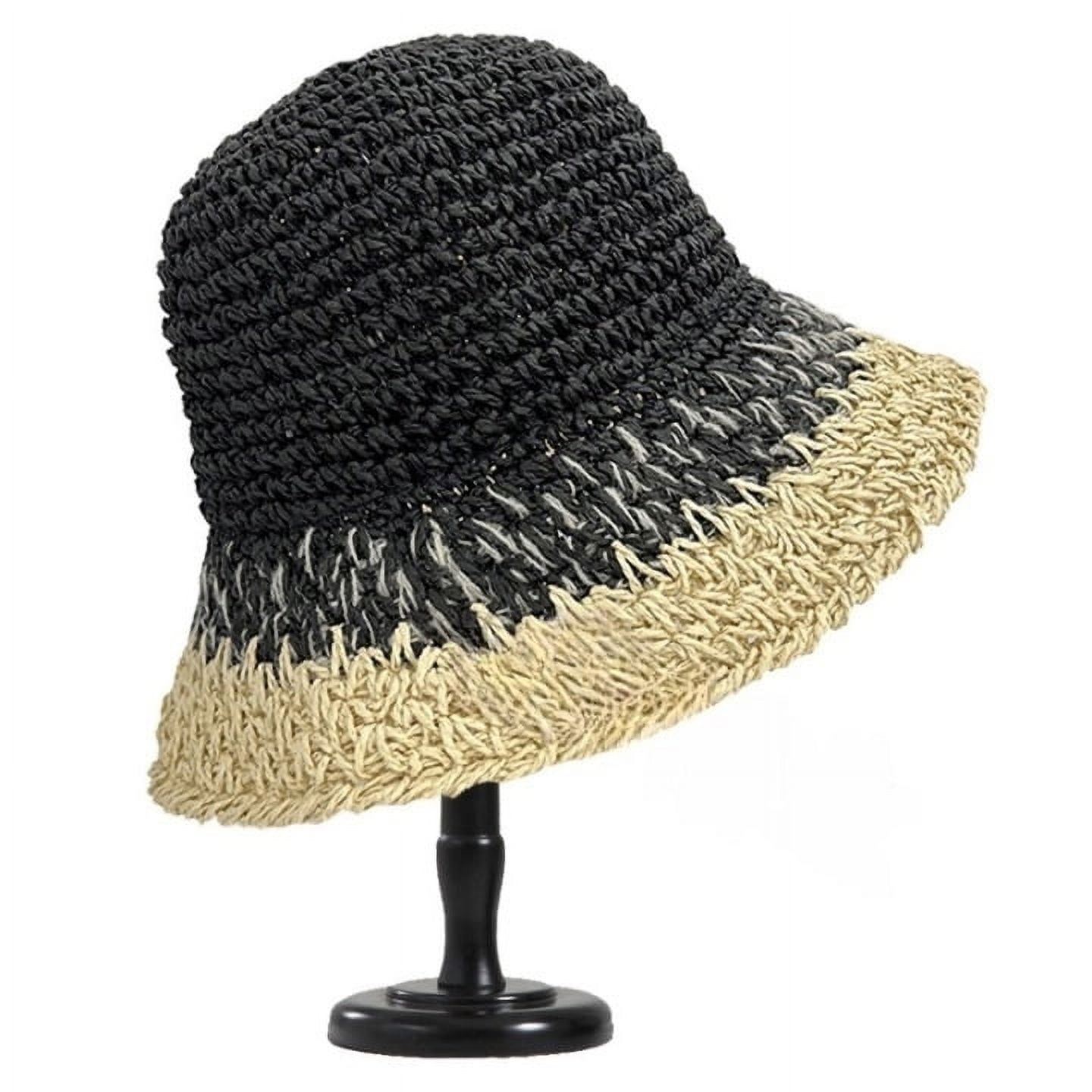 Womens Straw Sun Hat Woven Bucket Hat Fishing Hat Beach Hat Foldable ...