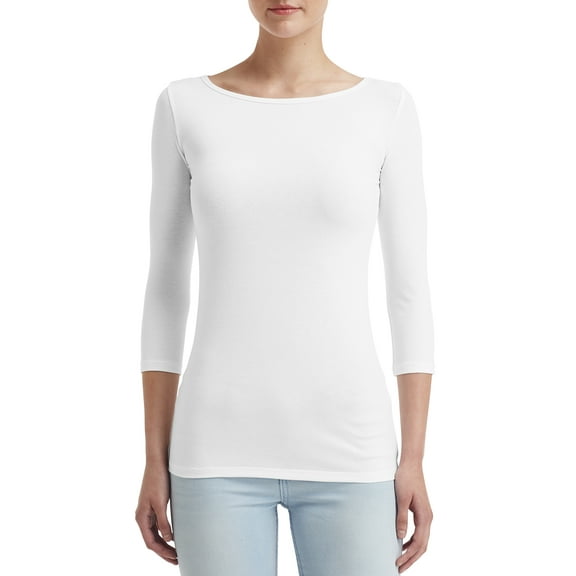 Womens Stretch 3/4 Sleeve T-Shirt