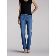 LEE Womens Stretch Relaxed Fit Straight Leg Jean (Petite) in Meridian