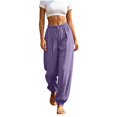 thumbnail image 1 of Womens Stretch Work Pants for Office, High Rise Straight Leg Trousers with Pockets, Wrinkle-Free Business Casual Bottom for Women, 1 of 6