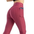 thumbnail image 1 of Womens Stretchy Leggings Scrunch Lifting Solid Color High Waisted Long Yoga Pants with Pockets Buttery Soft Athletic Leggings, 1 of 3