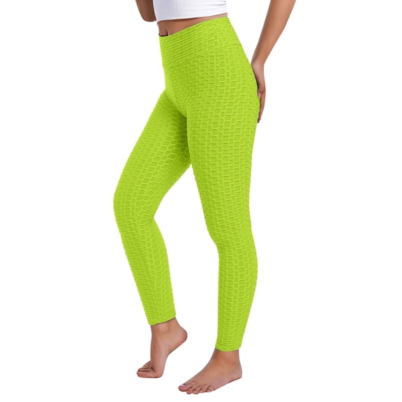 Womens Stretchy Leggings Scrunch Lifting Solid Color High Waisted Long Yoga Pants with Pockets Buttery Soft Athletic Leggings