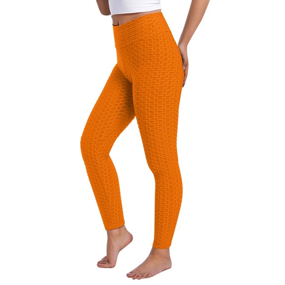 Womens Stretchy Leggings Scrunch Lifting Solid Color High Waisted Long Yoga Pants with Pockets Buttery Soft Athletic Leggings