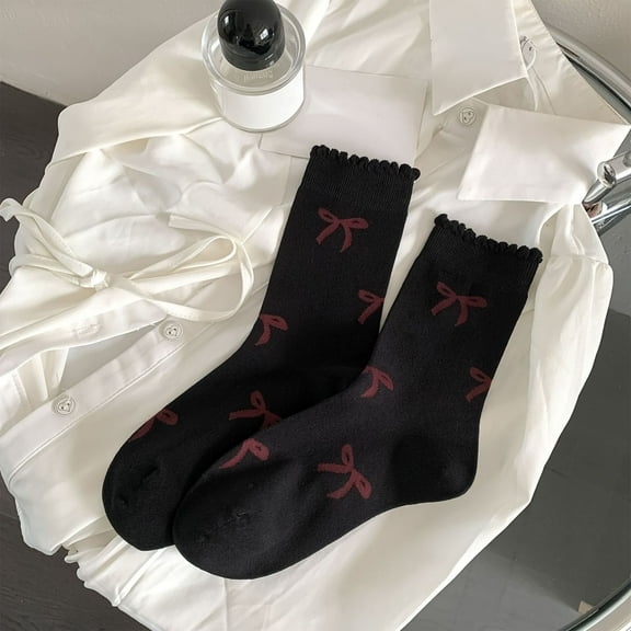 Womens Striped Crew Socks Soft Moisture-Wicking Crew Socks LightWeight Thin Cotton Socks Cuff Casual Ankle Socks Best Support for Nurses Running Travel