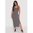 thumbnail image 1 of Womens Striped Side Slit Tank Dress, 1 of 4