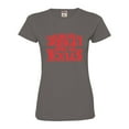 thumbnail image 1 of Womens Stuck In The Upside Down Deluxe Soft T-Shirt, 1 of 1