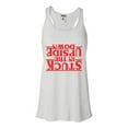 thumbnail image 1 of Womens Stuck In The Upside Down Flowy Racerback Tank Top T-Shirt, 1 of 1