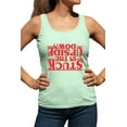 thumbnail image 1 of Womens Stuck In The Upside Down Racerback Tank Top T-Shirt, 1 of 1