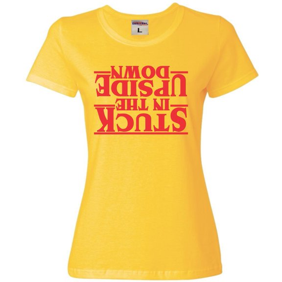 Womens Stuck In The Upside Down T-Shirt
