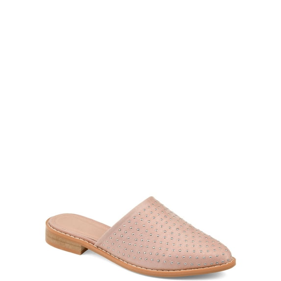Womens Studded Almond Toe Mule