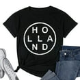 thumbnail image 1 of Womens Stylish Holland T-Shirt Black Medium, 1 of 5