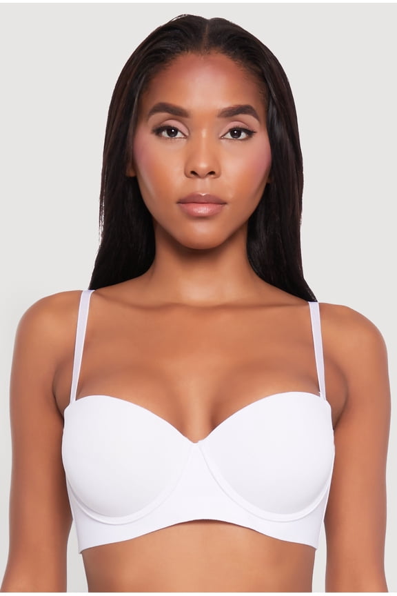 Womens Stylish Padded Push Up Balconette Bra | Convertible to Strapless