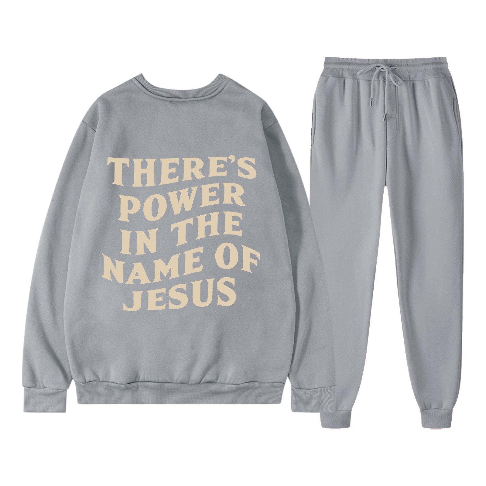 Ladies Casual Trendy Portrait Pants Sweatshirt Suit Two Piece Suit main image 1