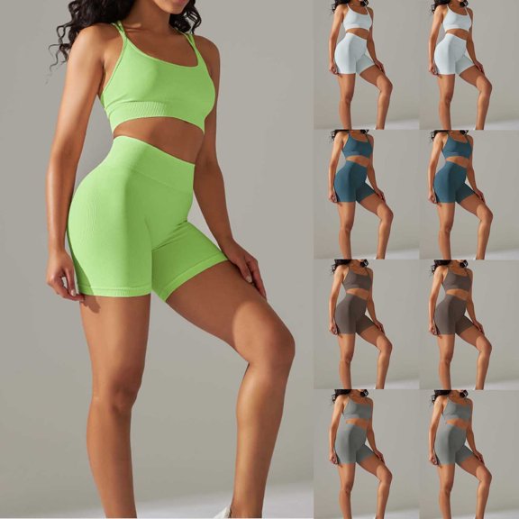 Womens Summer 2 Piece Sets Plus Size Fashion Casual Spring Summer Sleeveless Round-Neck Blouses & Shirts Sets