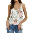 thumbnail image 1 of Womens Summer Adjustable Spaghetti Strap Scoop Neck Tank Tops - Loose Fit Camisole Sleeveless Cami Top, 1 of 5