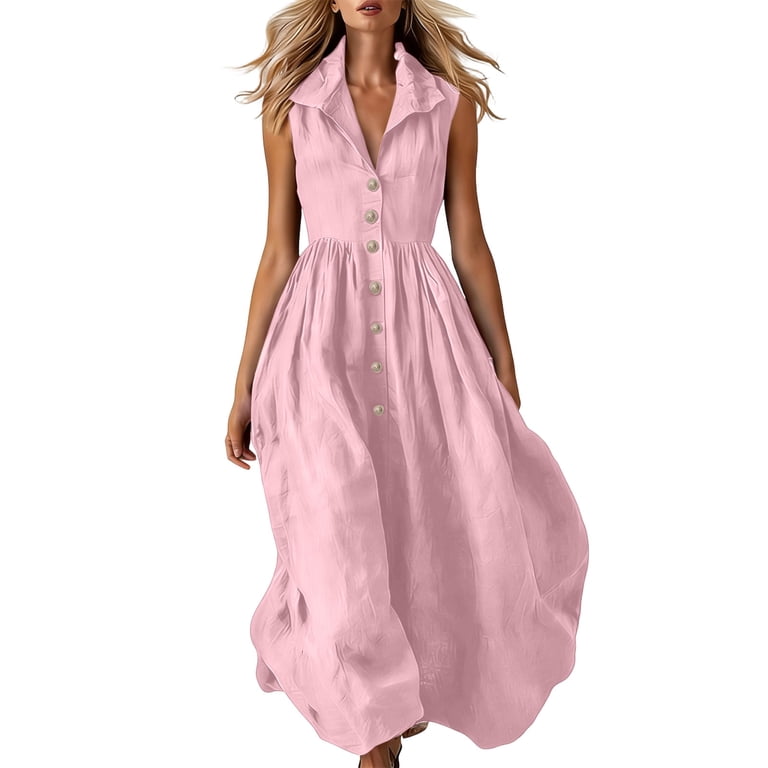 pink button down midi dress Perfect For You Pink Floral Button Down Midi Dress Shop the Mint