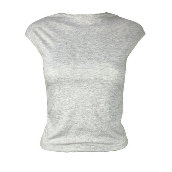 Womens Summer Cap Sleeve Tops Business Casual Crewneck T Shirts Trendy Outfits Beach Vacation Clothes Fashion Blouses