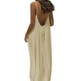 thumbnail image 1 of Womens Summer Casual Sleeveless Backless Cami Dress for Beach 2025 Vacation, 1 of 4