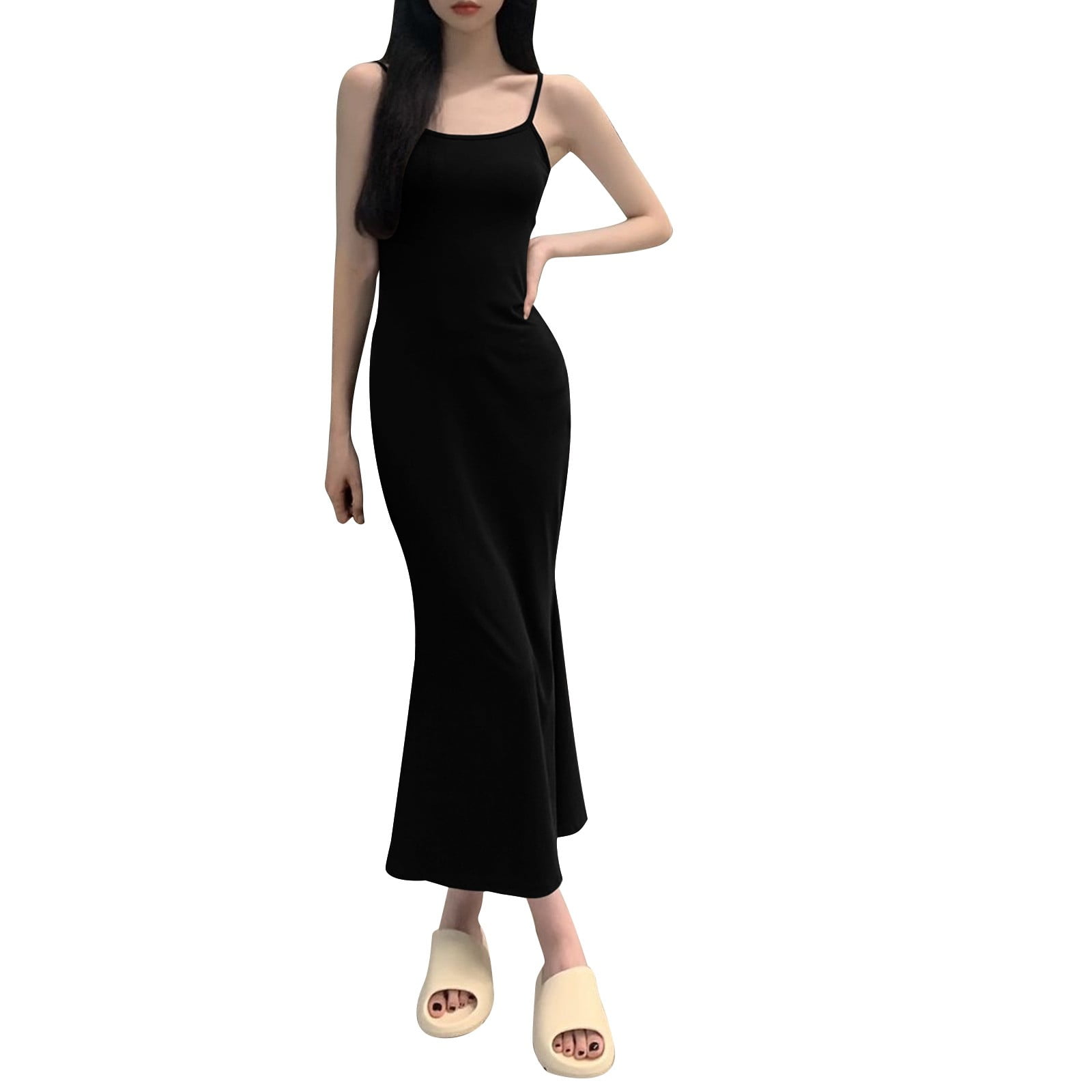 sachin and babi light blue dress How To Wear Slinky Slip Dresses Without Looking Like You Rolled Out Of Bed  | by Seen It main image 1