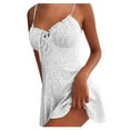thumbnail image 1 of Womens Summer Dress Print Block Sleeveless A-Line Maxi Mini Sundress Dresses, 1 of 6