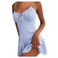 thumbnail image 1 of Womens Summer Dress Print Block Sleeveless A-Line Maxi Mini Sundress Dresses, 1 of 6