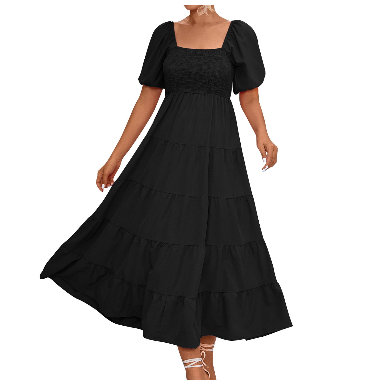 Women's Summer T Shirt Maxi Dress Batwing Sleeve,Clearance Deals,Clothes  for Women Sale,Todays Deals Page,1.00 Dollar Items,Clarence,Discounted  Items