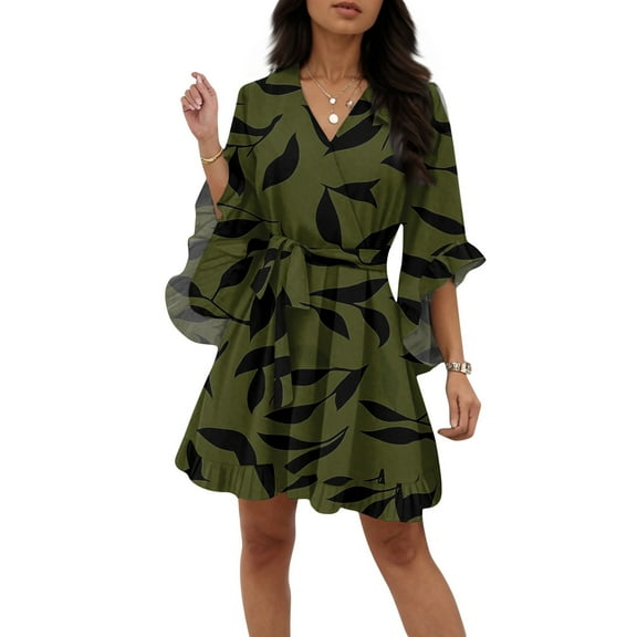 Womens Summer Dresses, Casual V Neck Floral Dress Half Sleeve Tunic Lightweight Midi Sundress For Beach Wedding Guest Vacation Dresser With Hanging Rack White Dress (XXL, Wine) ZMTing