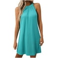 thumbnail image 1 of Womens Summer Dresses Sevevn Women's Fashion Casual Solid Color Summer Sleeveless Round-Neck Dress Women's Casual Dresses, 1 of 7