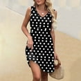 thumbnail image 1 of Womens Summer Dresses Sleeveless Sundress Beach Vacation Boho Tank Dress with Pockets, 1 of 5