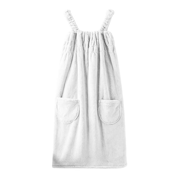 Womens Summer Dresses, Women Bath Wrap Towel for Spa Shower Bath Robe Shower Cover Up Dressing Gown with Pocket