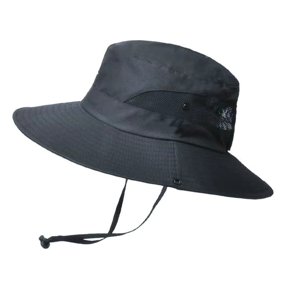 Womens Sun Hat Mens Summer Wide Brim Packable Cowboy Hat for Hiking Fishing Outdoor Adventure