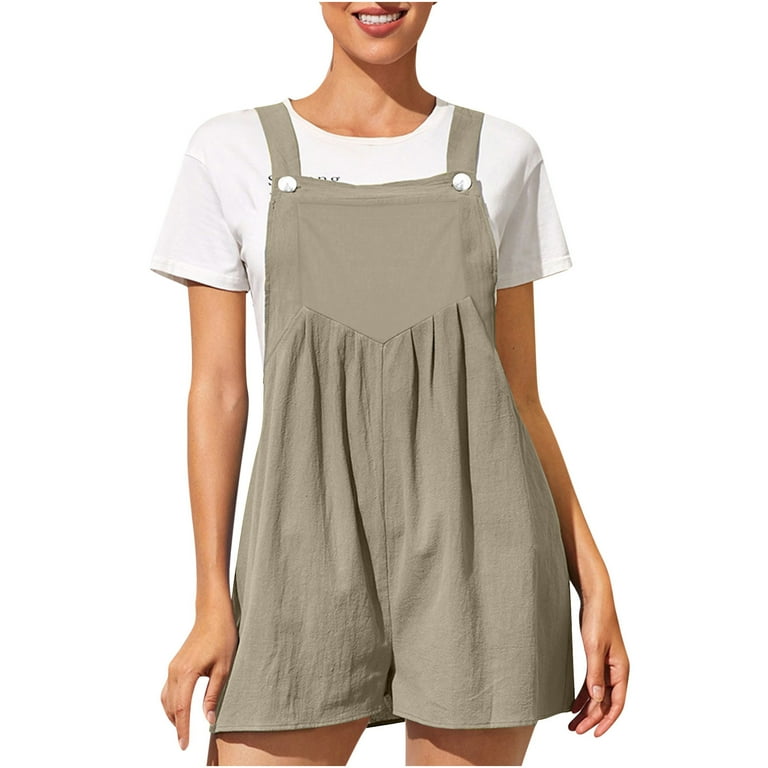 Linen shortalls cheap