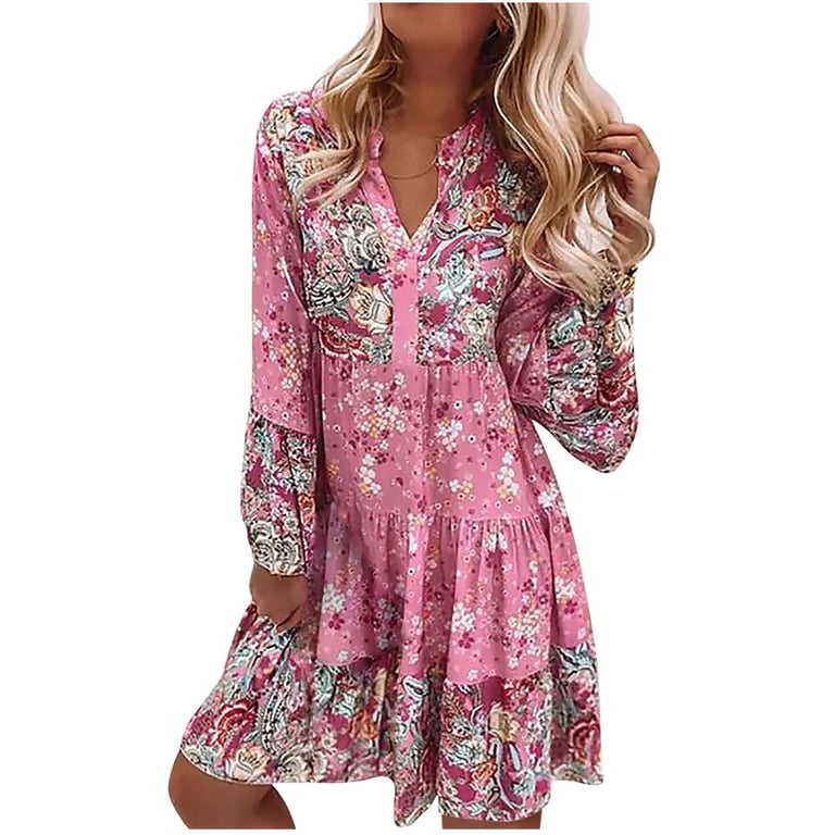 chinese dress ladies Amazon.com: MITILLY Women's Elegant Floral Long Sleeve Round Neck Smocked  A-Line Flowy Tiered Maxi Dress with Pockets Small Bean Paste Red :  Clothing, Shoes & Jewelry main image 1
