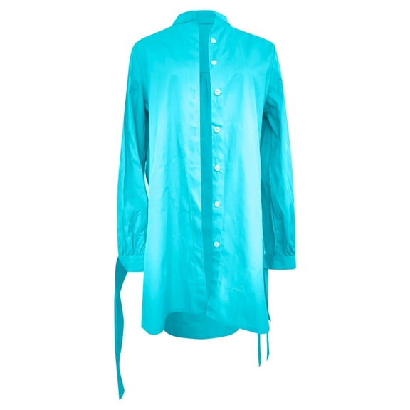 Womens Summer Outfits, Women Blouses, Stylish Women's Shirts Elegant Lapel Long Sleeve Cardigan for Fashion-Forward Casual Looks in Every Season