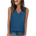 thumbnail image 1 of Womens Summer Puff Short Sleeve Tops Dressy Casual V-Neck T-Shirts Cute Blouse for Work, 1 of 7