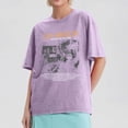 thumbnail image 1 of Womens Summer Short Sleeve Tops Spring Trendy Vacation Tees Crew Neck Graphic Print Y2K Fashion T Shirts, 1 of 4