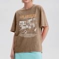 thumbnail image 1 of Womens Summer Short Sleeve Tops Spring Trendy Vacation Tees Crew Neck Graphic Print Y2K Fashion T Shirts, 1 of 4
