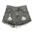 thumbnail image 1 of Womens Summer Shorts Athletic Ripped Wide-Leg Plus Size Jeans Shorts Casual Denim Shorts, 1 of 3