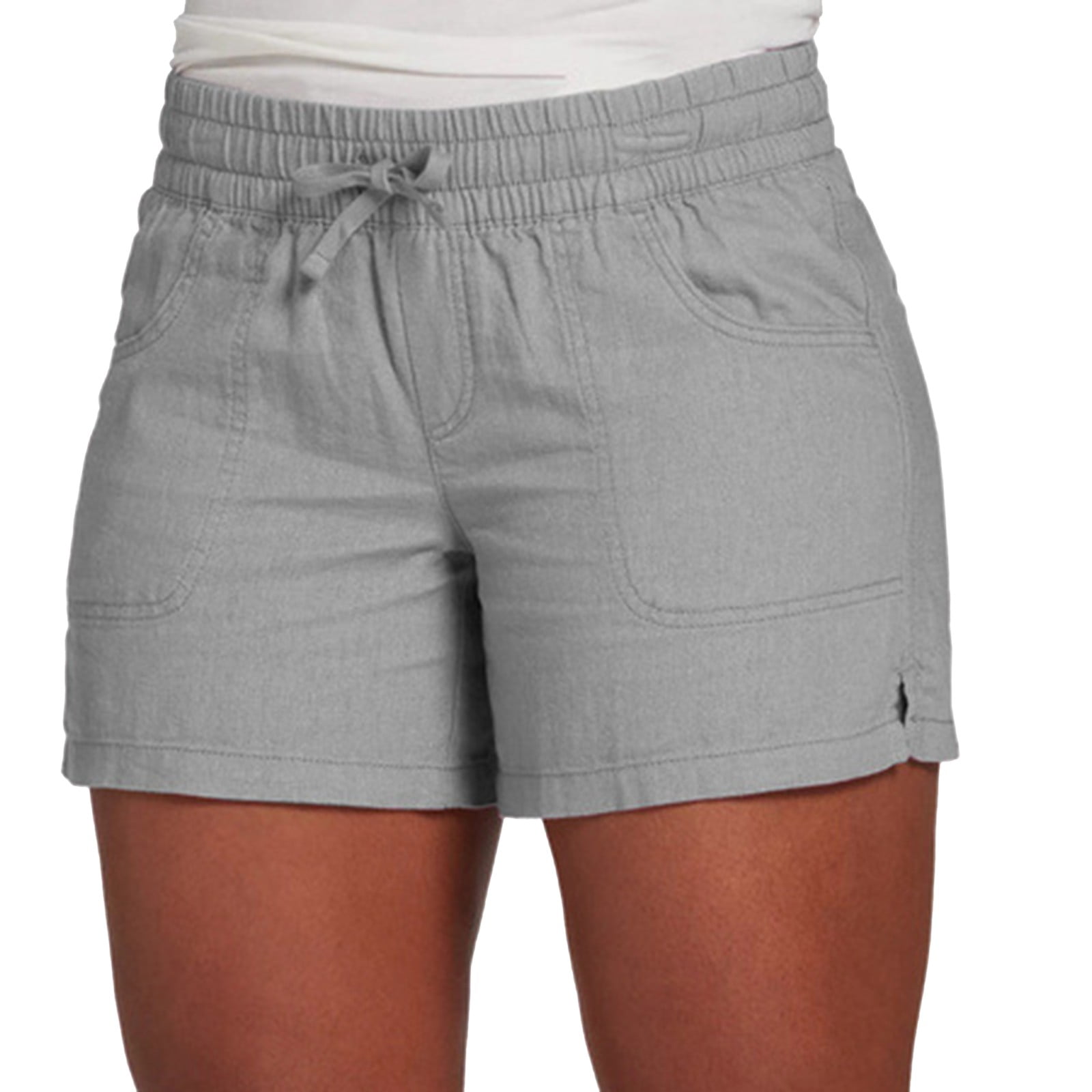 Womens Summer Shorts Women Casual Elastic Waist Summer Drawstring