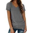 thumbnail image 1 of Womens Summer Sleeve V Neck Casual Tops Tshirts, 1 of 6