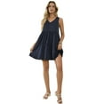 thumbnail image 1 of Womens Summer Sleeveless Dress Casual Neck Sundress Swing Tank Beach Dresses, 1 of 9